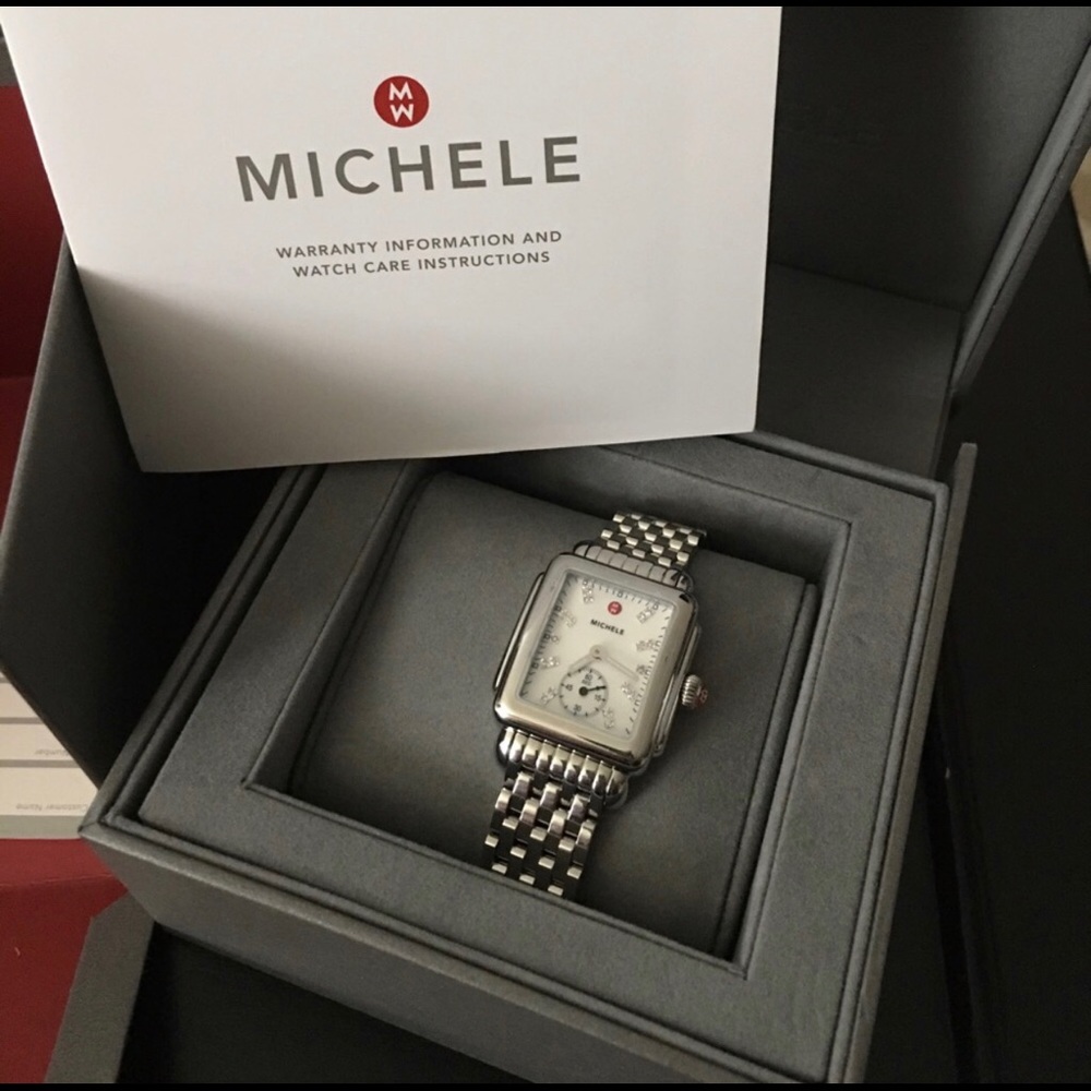 Michele Watch Deco Diamond with Band